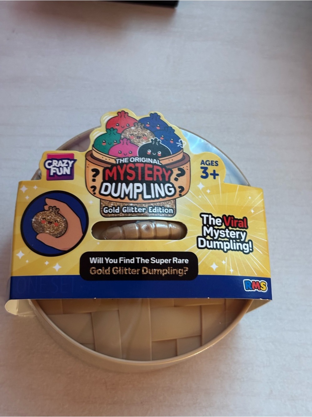 Mystery Dumpling Gold Glitter Edition Kids Toy - Yellow Packaging
